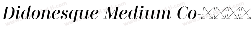 Didonesque Medium Co字体转换